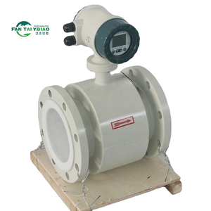 Pengukur Sensor aliran elektromagnetik Digital baja tahan karat harga rendah RS485 & 4-20ma magnetik Air & pengukur denyut minyak OEM didukung - Product Image 1