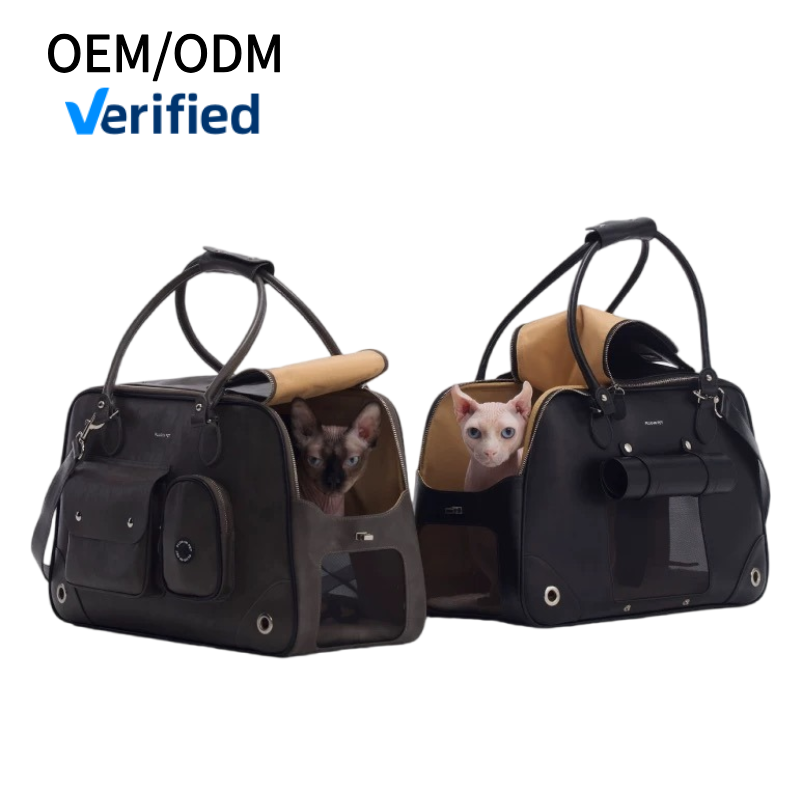 Pet Carrier Foldable Waterproof Premium Leather