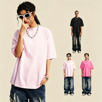 T-shirt unisexe à manches courtes style rétro américain, 230G, en Sorona, sensation rafraîchissante, coupe oversize, épaules tombantes, col rond, ample