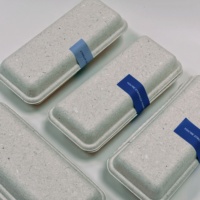 Boîte d'emballage en pulpe moulée sur mesure RUNWELL, bagasse de canne à sucre, biodégradable, écologique, réutilisable, recyclable, matériaux recyclés