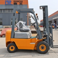 Chariot élévateur compact de 1,5 tonne facile à utiliser avec moteur diesel, chariot élévateur diesel de 1,5 tonne