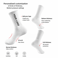 Chaussettes mi-mollet asymétriques style AB, imprimé moto et pneu, deux motifs différents, tricotées, conception personnalisée OEM