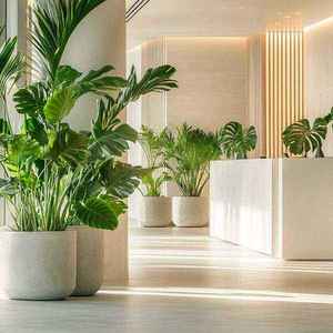 Maceta Decorativa de Fibra de Vidrio de Alta Calidad, Moderna, Ligera, para Plantas de Interior y Exterior, Uso Comercial - Product Image 5