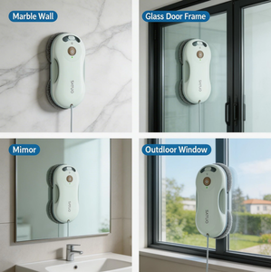 Robot de nettoyage de vitres intelligent carré, à nettoyage rapide et automatique, avec options multilingues, fonction N+Z Path et accessoires offerts - Ventes directes usine - Product Image 3