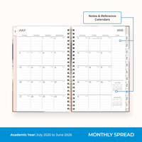 Cuaderno de Papel Ecológico A5 con Espiral y Estampado Personalizado en Dorado, Diario Personalizado, Agenda, Organizador Diario, Semanal y Mensual
