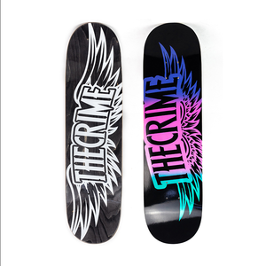 Patineta Sk8crime Plus Maple Double Warped Pro Board de Cuatro Ruedas con Acabado Cepillado para Calle - Product Image 2