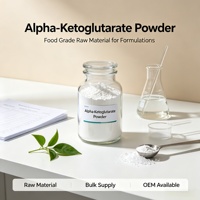 Extrait de plante naturelle Alpha-Kéto glutarate en poudre, matière première de qualité alimentaire, CAS 328-50-7, approvisionnement en vrac, service OEM