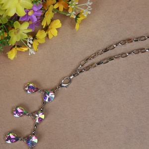 ELLE DANSES Danse Du Ventre Métal <span class=keywords><strong>Argent</strong></span> Couleur Goutte D'eau Forme Strass Hanche Taille Chaîne <span class=keywords><strong>Ceinture</strong></span> pour Danseuses Orientales - Product Image 5