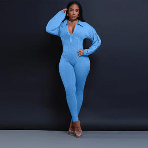 <span class=keywords><strong>Mono</strong></span> Ajustado de Manga Larga con Cuello en <span class=keywords><strong>V</strong></span> para Mujer, Otoño Invierno, Nuevo y Económico - Product Image 5