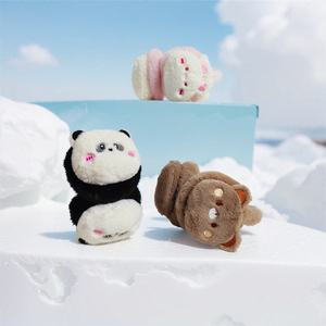 Super morbido orso peluche paraorecchie simpatico cartone animato copri orecchio caldo per i bambini e gli studenti della scuola primaria inverno a prova di freddo per i ragazzi - Product Image 1