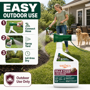 <span class=keywords><strong>Spray</strong></span> anti-tiques moderne et doux de qualité supérieure, à appliquer par pulvérisation, élimine les tiques porteuses de la maladie de Lyme, protection de 3 mois pour la cour, chiens, chats, parfum frais, pelouse/patio - Product Image 6