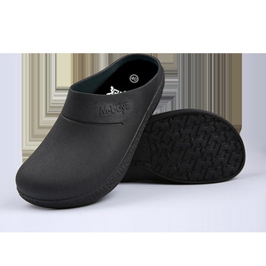 รองเท้าเชฟ Hope Medical สีดำ แบบสวม ส้นแบน กันน้ำ กันน้ำมัน รองเท้าทำงานในครัว สำหรับผู้ชายและผู้หญิง - Product Image 2