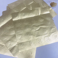 Étiquette en rouleau de vinyle avec logo personnalisé, feuille d'or, imperméable, autocollante, pour l'emballage alimentaire, les huiles essentielles, les cosmétiques, personnalisable