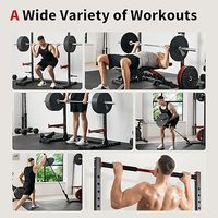 Equipo de Fitness para gimnasio, barra de potencia para interiores, barra de dominadas, estante de sentadillas de entrenamiento ajustable, ejercicio multifuncional para todos los músculos del cuerpo