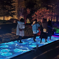 Écran LED P4.81 de haute qualité, étanche, pour studios de télévision intérieurs, salles de sport, sols de danse interactifs virtuels 3D, affichage sur pied