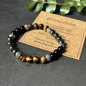 Bracelet en pierre naturelle avec perles de verre colorées pour la croissance spirituelle – Support de dropshipping pour les grossistes – Approvisionnement centralisé - Product Image 2