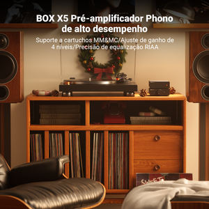 Fosi Audio BOX X5 <span class=keywords><strong>HIFI</strong></span> Préampli Phono, Mini Préamplifie Audio Maison pour MM/MC Cartouche Platine RIAA Préamplificateur compact avec V3 - Product Image 5