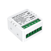Untuk Modul Saklar On/Off 2 Arah Satu Kutub, Pengatur Waktu Suara Nirkabel, Saklar Pintar WiFi Mini PC 16A, Tuya Smart Life