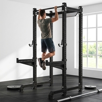 Rack à Squat Ouvert de Qualité Commerciale, Rack de Musculation Multifonctionnel avec Exercice Triceps, Acier au Carbone Q235, Équipement de Gym de Haute Qualité