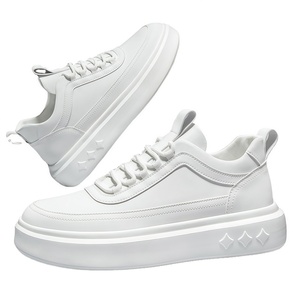 Zapatos de Diseño para Hombre, Transpirables, Modernos y Versátiles, con Aumento de Altura Incorporado, Suela de Goma Gruesa, PU Artificial Suave - Product Image 3