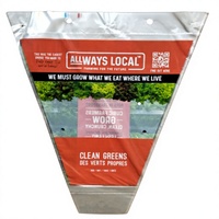 Sac d'emballage triangulaire pour produits alimentaires, imprimé sur mesure, en plastique respirant, pour l'emballage de laitues fraîches de la ferme
