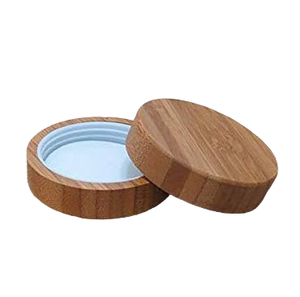 Luxury Frosted Glass Jars with Bamboo Lids for Skin Care & Eye Cream-Eco-friendly Cosmetic Containers (Customizable Capacity) - Product Image 3