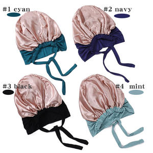 <span class=keywords><strong>Bonnet</strong></span> <span class=keywords><strong>sous</strong></span> écharpe personnalisé avec corde à <span class=keywords><strong>nouer</strong></span> Bonnets de couleur unie Turban pour femmes <span class=keywords><strong>Hijab</strong></span> <span class=keywords><strong>sous</strong></span> écharpe doublé en soie satinée - Product Image 2