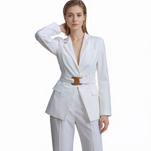 <span class=keywords><strong>Blazer</strong></span> femme Bettergirl 2026, automne, nouveau style rétro français, double boutonnage, uni, polyvalent, mi-long, ample, à revers - Product Image 3