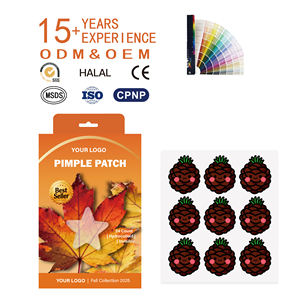 Patchs anti-acné personnalisés ODM les plus vendus avec <span class=keywords><strong>de</strong></span> la <span class=keywords><strong>vitamine</strong></span> C, autocollants hydrocolloïdes pour les boutons, 18 patchs - Product Image 1