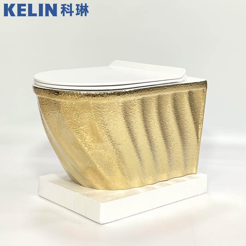Luxury Washdown Electroplating Gold Flushing Silent
