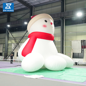 Dẫn chiếu sáng <span class=keywords><strong>Inflatable</strong></span> quảng cáo Tuyết Linh vật bơm hơi khổng lồ phim hoạt hình tuyết cổ tích mũ đỏ <span class=keywords><strong>Inflatable</strong></span> <span class=keywords><strong>Snowman</strong></span> - Product Image 4