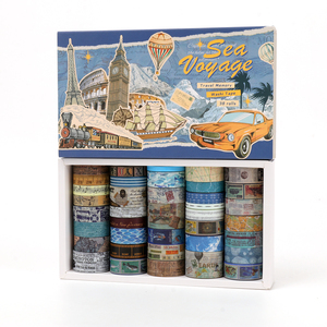 Ensemble de ruban adhésif washi fleuri girly, 24 rouleaux, 3000 mm, pour la décoration de la chambre et l'artisanat fait main - Product Image 3