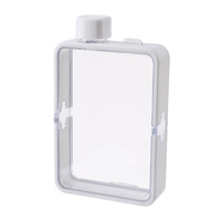 Bouteilles d'eau plates jetables en plastique écologique A5 PS 380 ml RK-621 certifiées CE/UE, boîte couleur, logo personnalisé