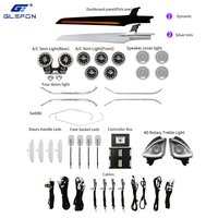 Kit d'éclairage d'ambiance intérieur pour Mercedes-Benz GLC W253 2015-2022 RHD, 64 couleurs, contrôle par application, 12V, Plug and Play, lampe d'ambiance