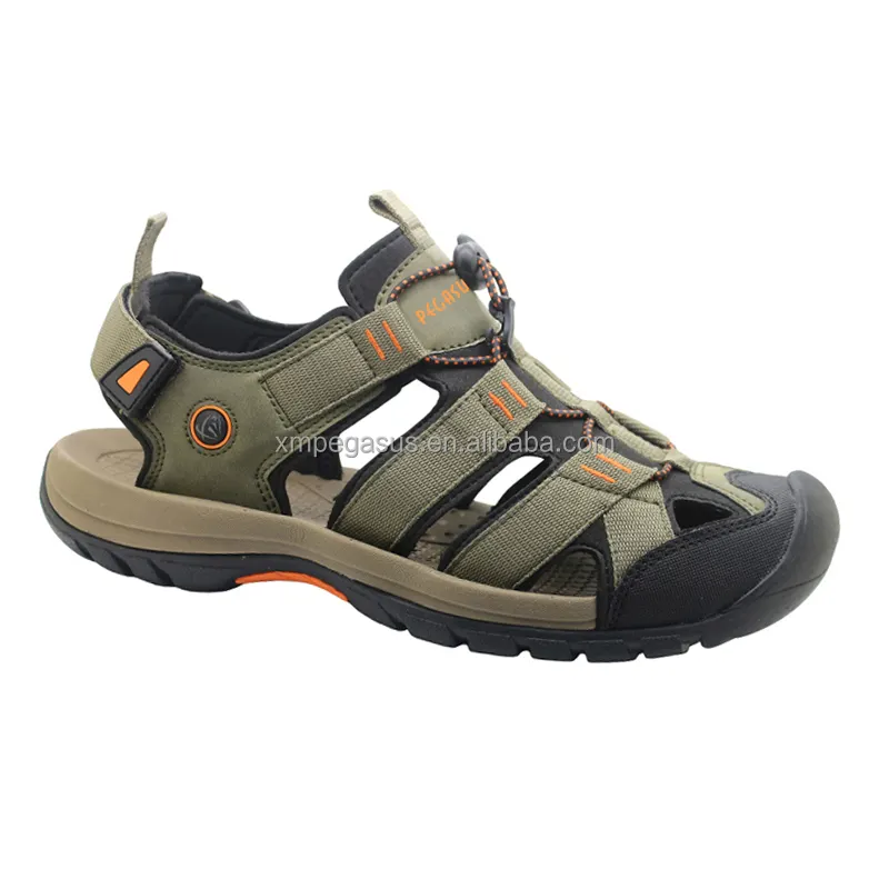 Comfortable Fashion Luxurious High Quality Anti Slippery Close Toe Sport Hiking Mens Sandals