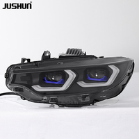 Projecteur LED JUSHUN pour BMW Série 4 F32 F80 F82 LCI 13-20, phares LED améliorés, double lentille, DRL jaune et blanc