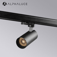 ALPHALUCE Projecteur sur rail GU10 de haute qualité, spot LED réglable et facilement remplaçable