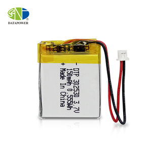 BIS-zertifizierte kunden spezifische wiederauf ladbare <span class=keywords><strong>3</strong></span>,7-V-Polymerbatterie 302530 150-mAh-Li-Ionen-Lithium-Beutelzellen Beutel Lithium-Ionen-Batterien - Product Image 1