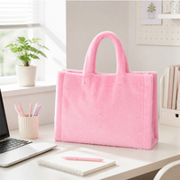 Sac fourre-tout en peluche personnalisé pour femmes, sac à main en fourrure douce et moelleuse