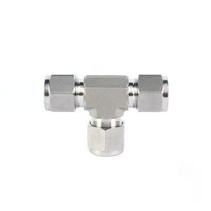 Nhà Máy Giá thép không gỉ inch đôi ferrule <span class=keywords><strong>Union</strong></span> TEE cho phụ kiện ống - Product Image 1