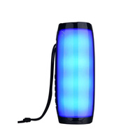 Caja de sonido inalámbrica TG157 Altavoz BT Columna portátil para exteriores HIFI TF Radio FM con luz LED