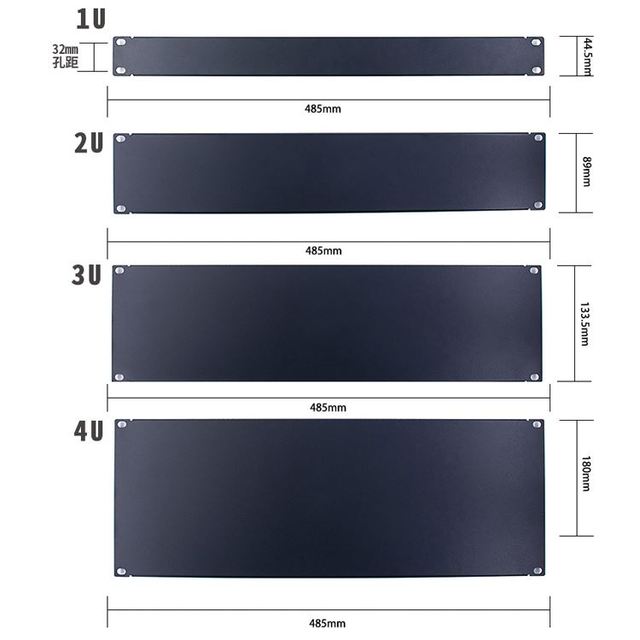 19'' 1U,2U,3U,4U Server Rack Metal Blank Panel with Installation Accessories Included for Data Center Blank Panel