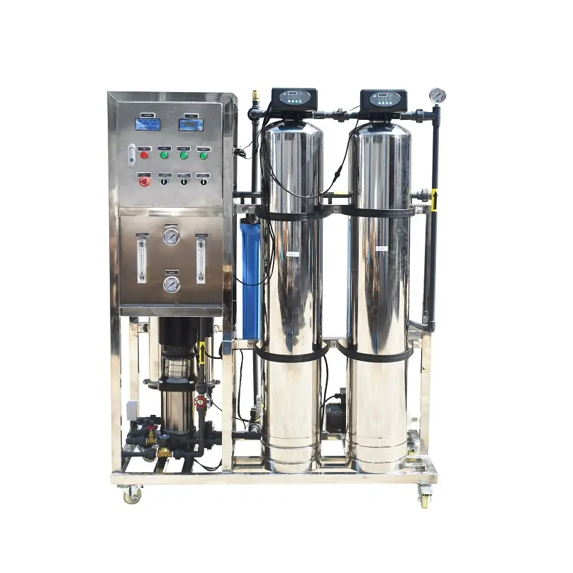 500lph Ro Machine 500LPH Special Hot Selling 2 Stainless Steel Tanks + Automatic Control Valve Ro Water Treatment Machine Reverse Osmosis