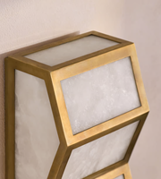 Applique Murale Moderne en Albâtre Naturel Style Nordique, Design Luxueux en Laiton, Éclairage Mural pour Hôtel, Villa, Salon, Chambre