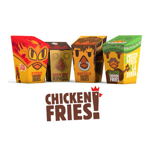 Cajas de papel desechables ecológicas al por mayor, personalizadas para papas fritas, alitas de pollo, hamburguesas, sushi, envases para comida rápida. - Product Image 4