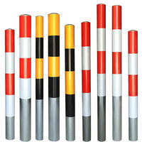 Poteau de signalisation routière, poteau de construction, borne de sécurité, poteau de signalisation routière, poteau d'isolement