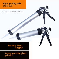 Pistolet à mastic manuel OEM 10oz en acier, avec cadre rotatif à 360° et mécanisme anti-goutte, pour la construction et les joints d'étanchéité (vente en gros)