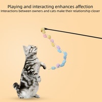 Accessoires pour animaux Produits pour chats Peluche Interactif Mouvement Jouet pour chat Baguette de jeu avec cloche