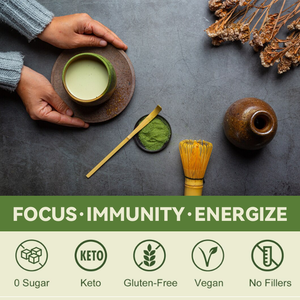 जीवन के निजी लेबल प्राकृतिक कार्बनिक नम स्वाद माचा चाय मुक्त नमूना मशरूम मचम हरी चाय पाउडर - Product Image 5