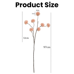 Fleurs de pissenlit artificielles en tissu de soie de haute qualité, 7 têtes, couleur automne, 97 cm, pour la décoration de mariage, de la maison et de fêtes - Product Image 2